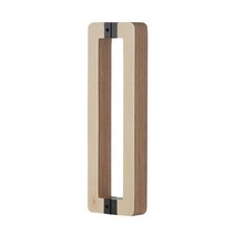 강화도어손잡이 GB38R형 정면무늬 자작 센터340x370x30x40mm 유리문 문고리