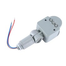 재실 감지기 모션 센서 전문 AC 220V 라이트 스위치 야외 자동 적외선 PIR LED 조명 140 도, [01] Gray