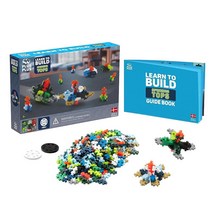 PLUS - 스피닝 탑 만들기 배우기 240피스 건설 빌딩 스템 / 스팀 장난감 인터로킹 미니 퍼즐 블록