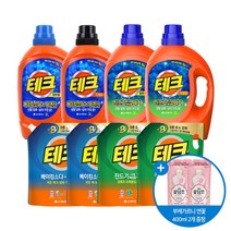 테크 액체세제 용기(실내건조 2.2L / 베이킹 구연산 진드기 제거 3L) 2개 + 리필2L 3개+증정 구성(실내건조 베이킹 구연산 진드기제거), 4.진드기(드럼)용기2개+리필3개+