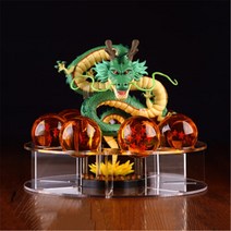 드래곤볼 크리스탈볼 세트 용볼 구슬 칠성구 신서유기, 7.6cm 황용주+청룡+받침대