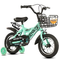 어린이두발자전거 밸런스 바이크 튼튼 안전 바이시클, 16인치 블루