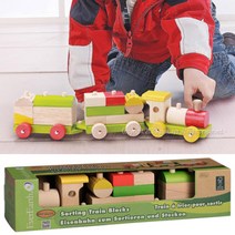 기차블록 도형완구 16개월 아기 장난감 나무블럭 3세, 본문참조