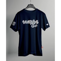 더림 배구 반팔 기능성 쿨론 메쉬 라운드 드라이 티셔츠 단체복, 네이비