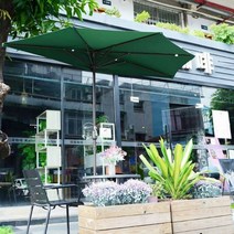테라스천막 가림막 창문가림막 카페어닝 전원주택 야외파라솔, 파라솔본체(그린)