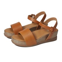 락포트 Delanie 스트랩 여자여름샌들 발편한 6cm 슬리퍼 브라운