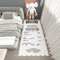 IKEA YEEZY 이케아 이지 영수증 티켓 러그 카페트