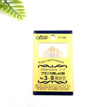 엔조이스티치/ 크로바 자수용바늘(3-9호)/ 크로바바늘3호5호7호8호9호3-6호7-10호/ 프랑스자수 퀼트 바느질용