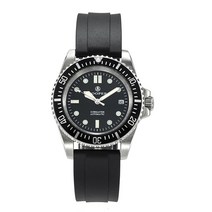 다이빙 컴퓨터 시계 게이지 43mm miyota 8215 mwc men39s 기계식 자동 다이버 야외 스포츠 군사 군대, Black