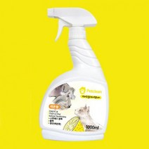펫크린 탈취제1000ml 레몬향 애견향수 냄새제거 보습 반려동물 펫퍼스 계단 칙펫 고양이, 단품