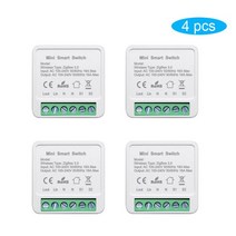 Tuya 스마트 지그비 스위치 모듈 홈 오토메이션 DIY 차단기 지원 2 웨이 제어 Alexa Google, 04 ZigBee Module 4pcs