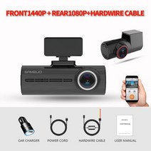 룸미러형 블랙박스 룸미러 스마트 룸밀러 차량용 자동차 카메라 차량 Sameuo dvr 대시 캠 전면 및 후면 4k 비디오 레코더 야간 투시경 자동 dashcam wifi 반전, 1440p 1080p 하드와이어, 64GB
