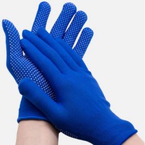 피장갑 속장갑내피얇은장갑 협착방지 캐셔 방한용작업 장갑 5쌍, 블루