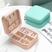 장바9니 보석함 악세사리보관함 주얼리 귀걸이 상자, 민트