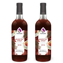 포모나 홍차시럽 1000ml x2, 단품, 2개