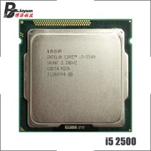 인텔 코어 i52500 i5 2500 3.3 ghz 쿼드 cpu 프로세서 6 m 95 w lga 1155, 한개옵션0