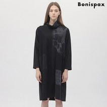 보니스팍스 스트라이프 하이넥 저지 원피스-BY48OP040