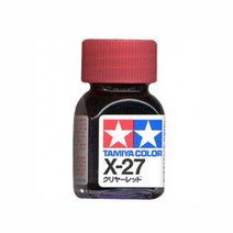 (80027) 타미야 에나멜 도료 X-27 클리어 레드 유광 10ml