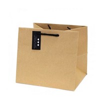 코코 무지크라프트쇼핑백 4호 DIY 선물포장 낱개, 크라프트지