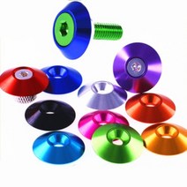 5-10pcs m3 M4 M5 M6 M8 알루미늄 카운터 싱크 우산 머리 세탁기 가스 켓, 05 M6 5PCS_02 Green Color