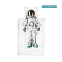 SNURK 우주인 캐릭터 이불 베개 커버 세트 순면 100% 피케일 원단 스크린 프린트