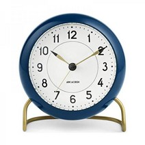 아르네야콥센 스테이션 탁상시계 알루미늄 다크그린 11cm 독일, 11cm_Dark Green