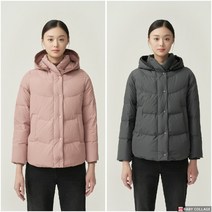 올리비아로렌 해운대 후드 탈착 덕 다운 숏 점퍼 VOCKDXWA141