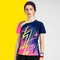 테니스 빅사이즈 배드민턴 탁구 반팔 스포츠의류 상의 여성