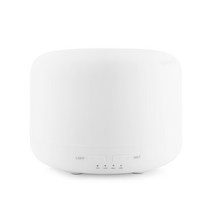 가습기 제니퍼룸 롱롱 케어팟 모즈 블루벤트 MUJI 초음파 공기 아로마 테라피 가정용, 중간 원형  따뜻한 라이트 베어 메탈