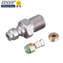 1set 8mm m10x1 수 플러그 어댑터 피팅 18npt 공기 리필 스테인레스 스틸 pcp 페인트 볼 공압 퀵 커플러, 에이4