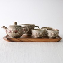 PGM1*^몰침화 3인 다기 세트 5p 전통다도 백자 도자기 찻잔^*1췤pgm, a^^*옵션없슴