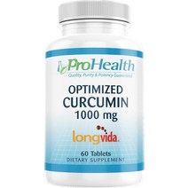 ProHealth Optimized Curcumin 프로헬스 옵티마이즈 커큐민 1000mg 60정, 1팩, 상세참조