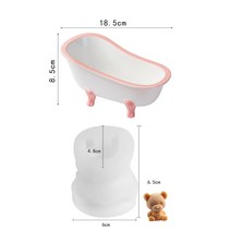 예쁜 그릇 집들이 선물크리 에이 티브 세라믹 욕조 아이스크림 스낵 과일 그릇 전자 레인지 베이킹 팬 아침, 02 분홍색