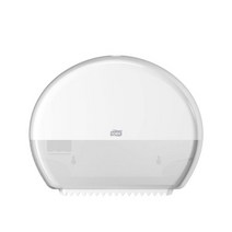 Tork 미니 점보 화장지 롤 디스펜서 화이트 T2 모던룩 입면 디자인 555020A, Dispenser