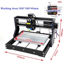 새로운 DIY CNC 3018 PROMAX 데스크탑 조각 기계 PCB 밀링 나무 GRBL 제 옵션, [02] 3018 PRO-SC, [02] 0.5W