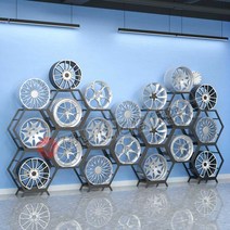 자동차 휠 전시대 매장용 진열대 타이어 디피 카센터, 프레임 4개x베이스 2개