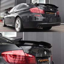 콘보이 BMW 5시리즈F10 GT윙 스포일러 버전3 리어몰딩 에어로파츠 자동차 용품, 블랙 GT윙 스포일러 Ver.3, F10 (제작소요기간3~4일)
