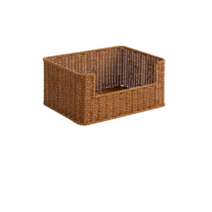 하우스레시피 PP 라탄 팬트리 바스켓 L, 브라운, 2개