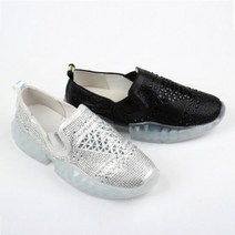 슈벅 쥬얼리 키높이 여성 스니커즈 여자 슬립온 단화 5.5cm