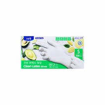 크린랩 라텍스장갑 100매 소 일회용 다용도 위생장갑, 단품