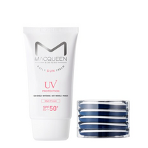 맥퀸뉴욕 UV 데일리 매트선크림 50g SPF 50+ PA+++ +루비셀 퍼프 5p SET, 6세트