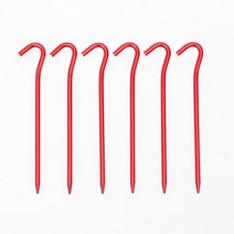 야크닉 쇠말뚝 철근팩 타프팩 텐트고정핀 지주핀 6p