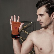까마느 미끄럼 방지 고중량 헬스 손목 스트랩 벨트 손목 보호대, 브라운(1쌍), 브라운(1쌍)