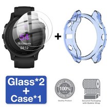 애플워치액정교체 자가수리 Garmin Fenix 7 7S 7X 6 6S 6X Pro 5 5S 스마트 워치 실리콘 커버 및 강화 유리 용 2-in-1 보호 케이스 화면 보호기, Fenix 6X - 6X Pro, Orange+Glass2