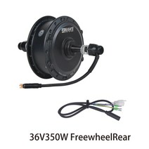 전기 자전거 배터리 모터 ebike 프론트 휠 36v 48v 250350500리어 프리휠카세트 브러시리스 비 기어 또는 기어 허브 zemake, 36v350w프리휠리어