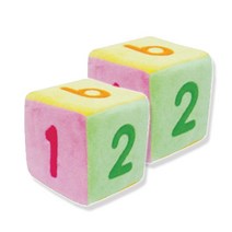 청양토이 숫자 주사위 소 10 x 10cm, 2개