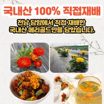 국내산 메리골드꽃차 체지방분해 꽃잎차 효능 효과, 60g(3병)