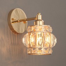 LED 로망 벽등 골드 글라스 크리스탈 갓등 벽조명 벽부등 인테리어 거실 갤러리 조명