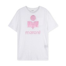 이자벨마랑 여성 즈웰 핑크/화이트 티셔츠 TS0001FA A1N10E PKWH