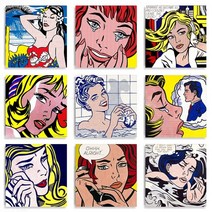 셀러허브 로이 리히텐슈타인 명화 액자 15종 캔버스 30호 72x72cm, 15번／캔버스액자(옆면흰색)